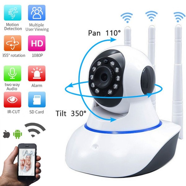 3 Antenna Ipc App New Color Night Vision Camera 2mp 1080p Full Hd With Pixlinkipc App