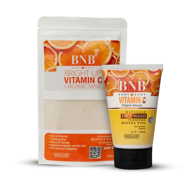 Bright Up Vitamin C Mask And Face Wash