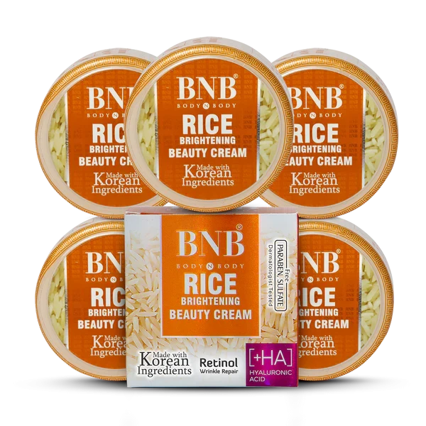 Rice Extract Brightening Beauty Cream (Pack of 5)