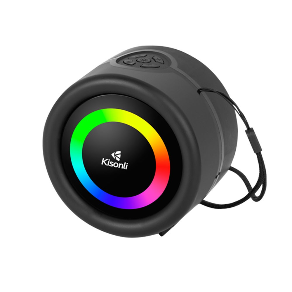 Kisonli S16 Tws Dj Powered Portable Mini Fm Radio Speaker With Soft Cord Handle