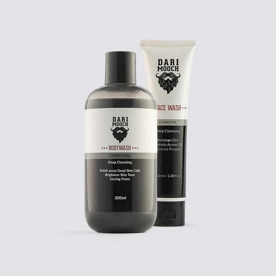 Dari Mooch Charcoal Face Wash + Charcoal Body Wash