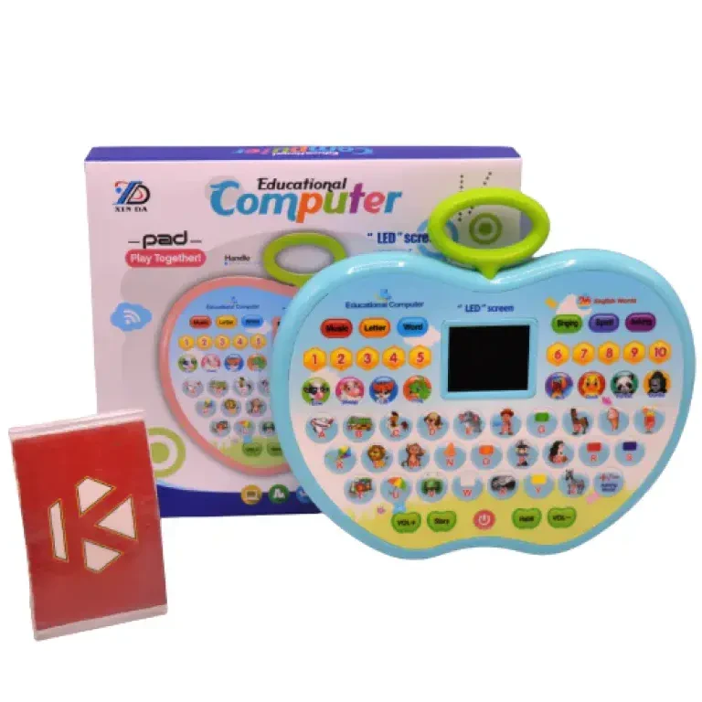 Apple Shape Educational Mini Computer Laptop Toy For Kids