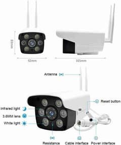 IP WIRELESS BULLET 2 ANTENNA R9520 CAMERA WATER PROOF