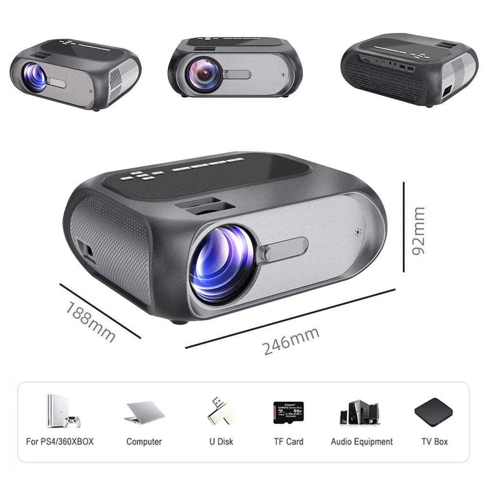 T7 Wifi Hd 1080p Multimedia Projector With Higher Resolution Plus Brightness