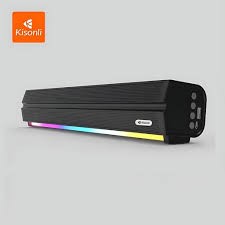 Kisonli Led-802 Rgb Wireless Bt 5.3 Modern Retro Design Soundbar