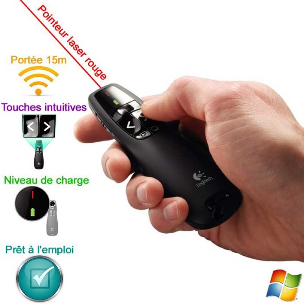 LOGITECH PRESNTER R400 RED LASER POINTER